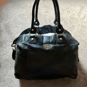 Tory Burch Dena Leather Slouchy Tote Crossbody Bag